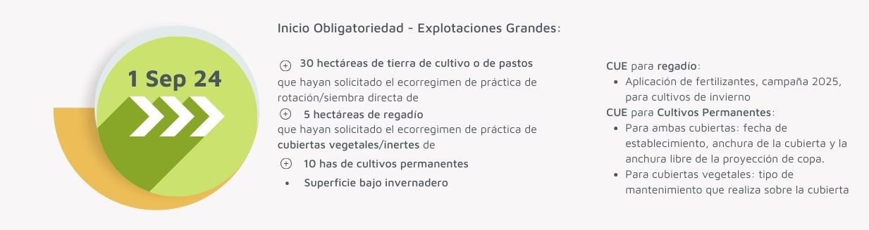 Fase 3 Obligación de envío explotaciones grandes